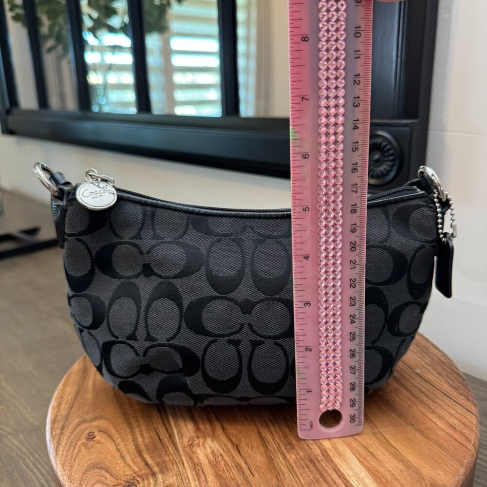 Coach Signature C Demi Mini Shoulder Bag – Black Y2K Style - Picture 12 of 12
